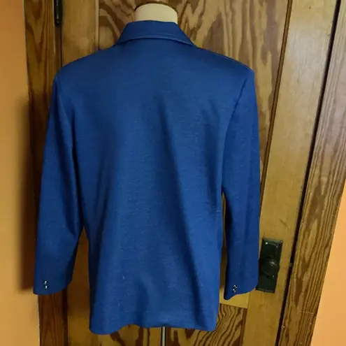 Vintage 70s polyester denim vibes blazer Blue Size L
