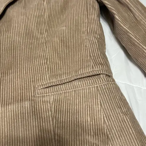 Women's Tan Corduroy Blazer Size M - Image 2