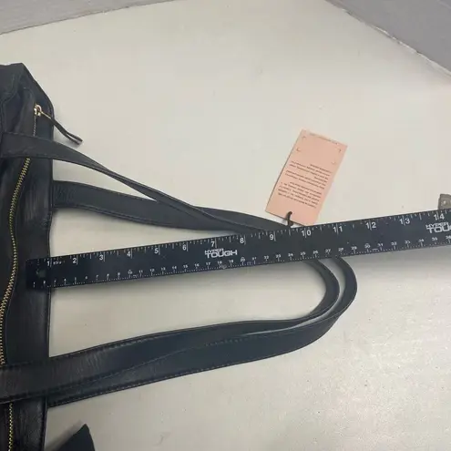 MARTA PONTI Portugal Women’s Leather Puff Bag Black New 11.5X3.5X11