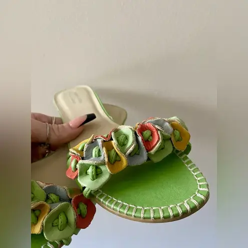 Joseph Vintage griffin LA collection leather flower heels