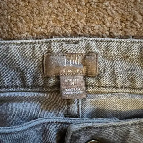 J.Jill  slim leg grey jeans 8