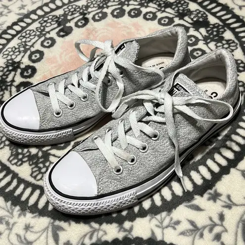 Converse  All Star Low Top Sneakers Womens 7 Canvas Heather Gray