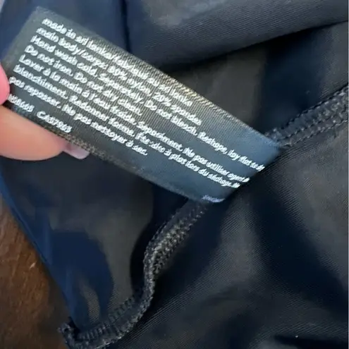 Something Navy Black Knot Front Bikini Top Swim Ocean Swimsuit XL