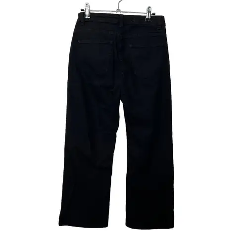 Scanlan Theodore Wide Leg Jeans Women’s Size 30 Black High Rise Crop Denim