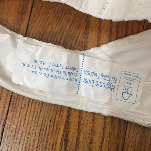 ANDIE Bikini Set Delray Top 90s High Waisted Bottom Bikini blue cream sz XS NWT