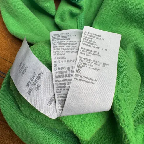 Abercrombie & Fitch Abercrombie Fitch Green Pullover Hoodie Athletic Wing Logo Women's Size L y2k