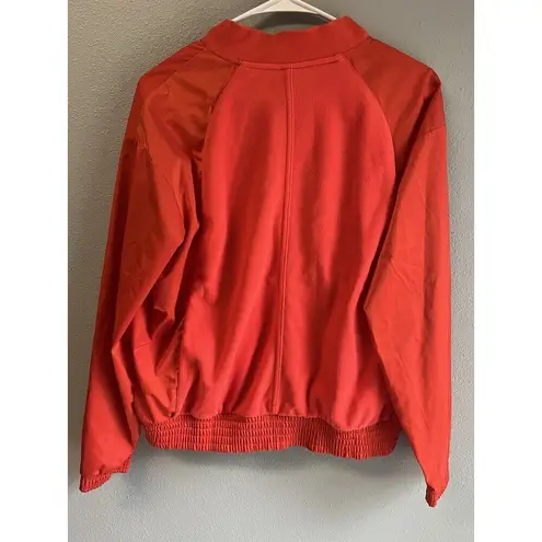 Athleta   Zion Microfleece Long Sleeve Full Zip Athletic Jacket Torch Red Size M