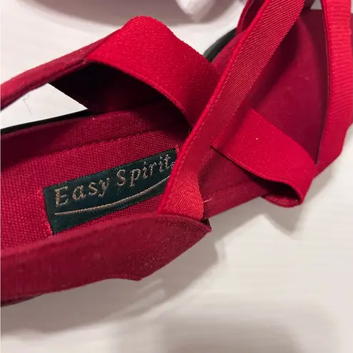 Easy Spirit red strap sandals women size 8 B