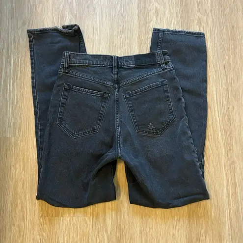 Abercrombie & Fitch  Black 90s Straight Leg Jeans
