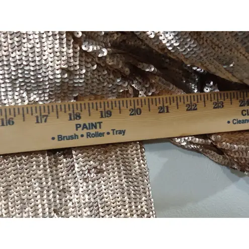 J. Crew Women’s Top Sequin Black Ribbon Zip Back Closure Gold MSRP $148 Size 8