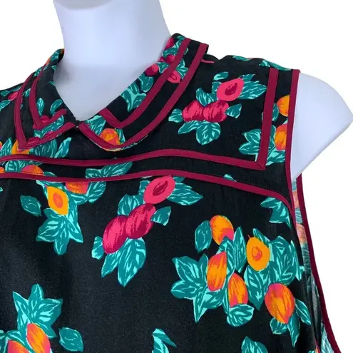 Modcloth  Size 4X Top Bold Multicolor Print Sleeveless Collared Blouse Womens