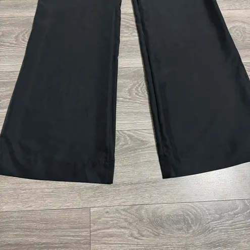 Gap New  Black Mineral Wash Wide Leg Dress Pants High Rise Sz 6 Loose Fit