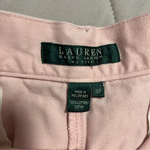 Ralph Lauren Lauren  Vintage High Rise Cotton Shorts Light Pink Women's Size 10p