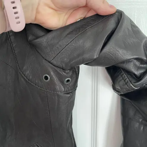 Banana Republic  Black Leather Moto Jacket