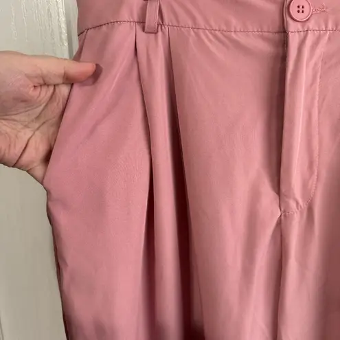 SheIn  pink pleated trouser pants size XL