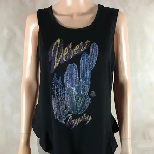 Jessica Simpson 'Desert Gypsy' Ruffled Hem Slub Tank Top NWT Medium