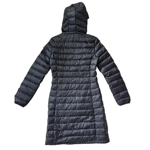 Quince Lightweight Down Long Puffer Jacket Black Size XS