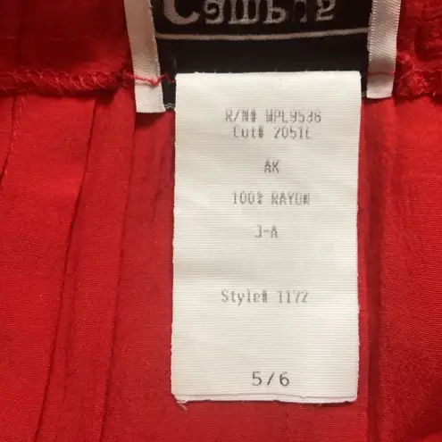 Vintage Campus Casuals Red Skirt Size 6