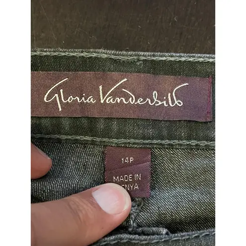 Gloria Vanderbilt Jeans Womens 14 Petite Amanda High Rise Straight Denim Pants