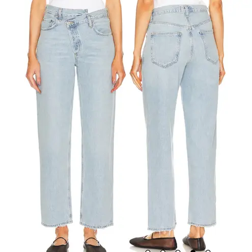 AGOLDE WOMENS  Criss Cross Straight Leg Jeans in Wired size 25