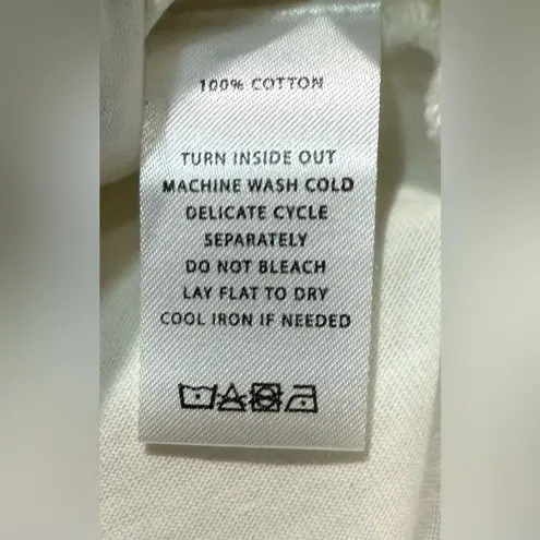 Lilla P Crochet Trim Swing Tank Top White Multi Hand Crochet Cotton Shirt XL