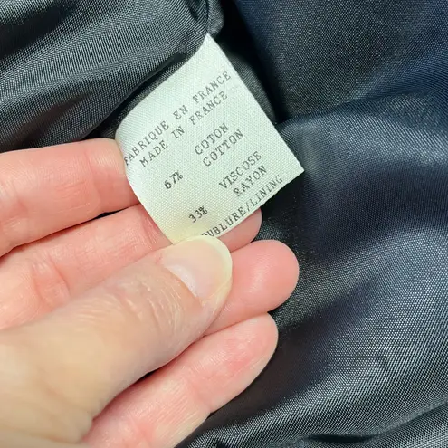 Paule Ka Paris Textured Black Skirted Suit with front bow closure size 38