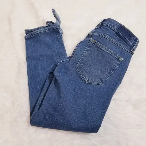 AMO Tie Ankle Jeans Medium Vintage Blue Denim Size 27
