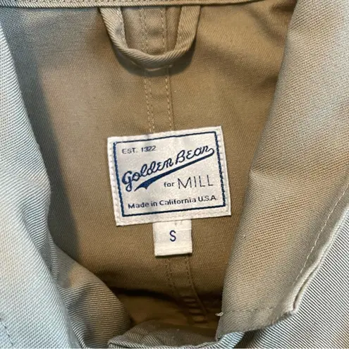 Golden Bear For Mill Women’s Short Button Front Khaki Jacket Size Small