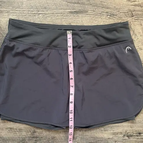 Head Gray Tennis Skirt / Athletic Sporty Mini Skort