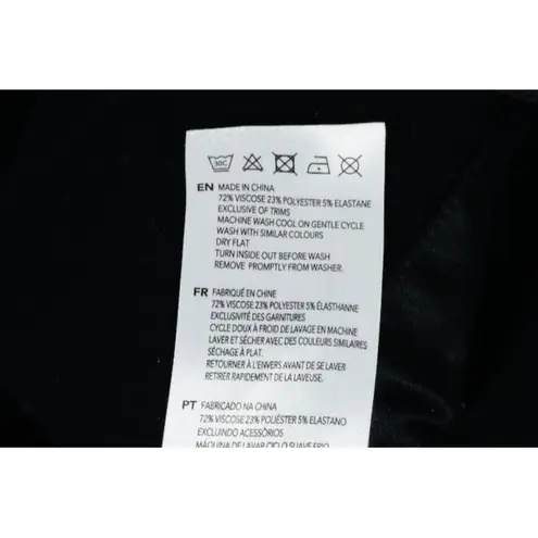 Varley Woman's Xsmall Black Freya Long Sleeve Cinched Waist Mock Neck Sweater