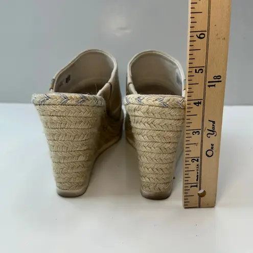 Toms  Espadrille Wedge Sandals Platform‎ Slides Neutral Casual Women's Size 7.5 - Image 4