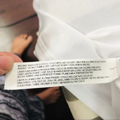 Eloquii white short sleeve twist front casual top