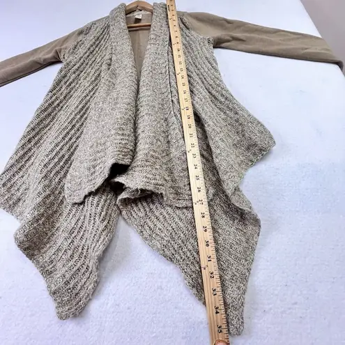 prAna Cardigan Sweater Women’s Demure Wool Blend Drape Knit Brown Size XS Boho