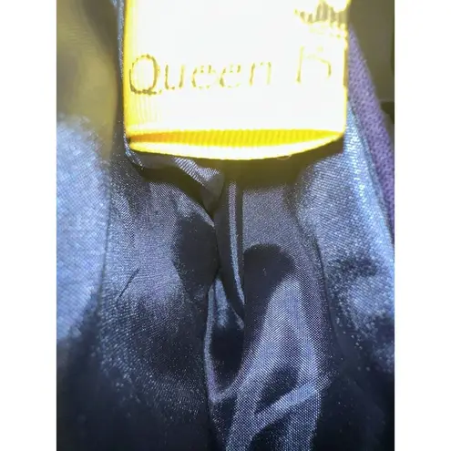 Queen BEA Studio Coastal Gold Seahorse On Blue Clutch