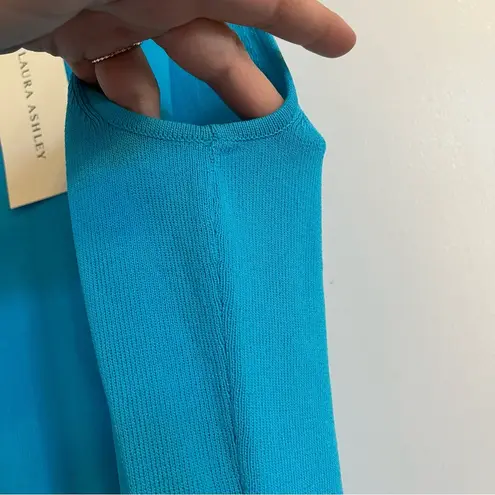 Laura Ashley Y2K turquoise blue tank top shell women’s size large sleeveless