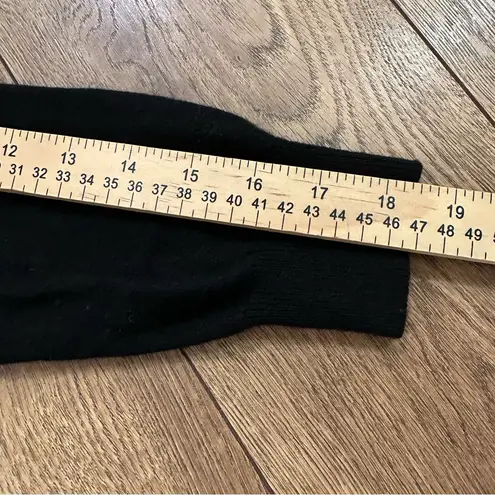 Karen Millen Women’s Sweater Beaded Wool Angora Cashmere Blend Black Size 2