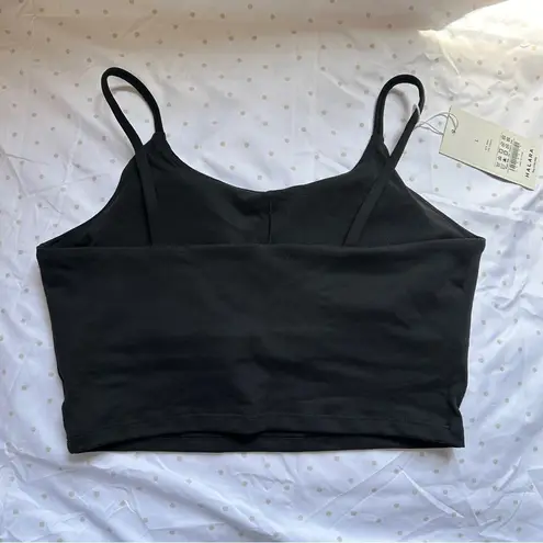 Halara Basic Padded Workout Cropped Tank Top, Black, Size L, NWT