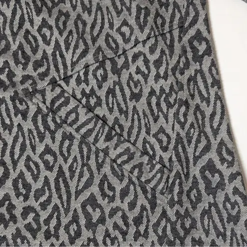 Soft Surroundings Hooded Sweater Womens Medium Leopard Print Cozy Layer Jacket