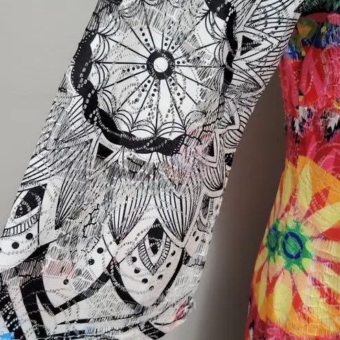 Papillion abstract lace mod shift dress size medium