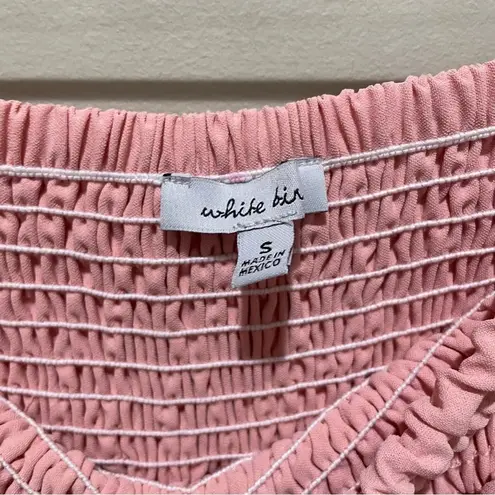 White Birch Casual Summer High Waisted Wide Leg Shorts Light Pink Size Small