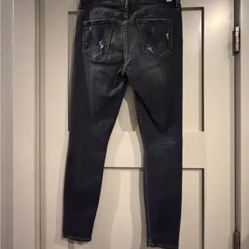 MOTHER Women's Black Looker Ankle High Rise Skinny Jeans. Size 28! Amazing shape