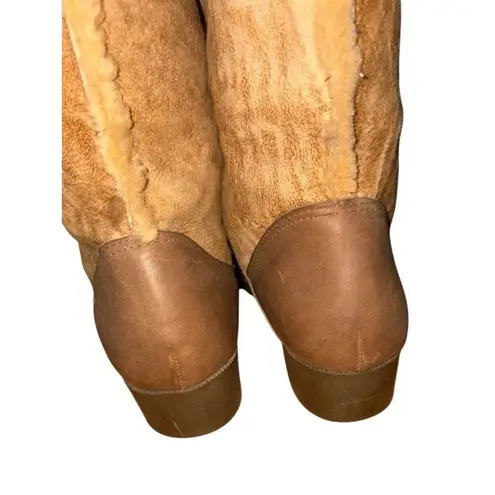 Hush Puppies Vintage Hush Puppy Full Shearling Apre' Winter Mid Calf Boots Women size 7.5