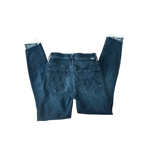 Mother Denim The Stunner Ankle Step Fray in Disco Dolls Blue Size 26