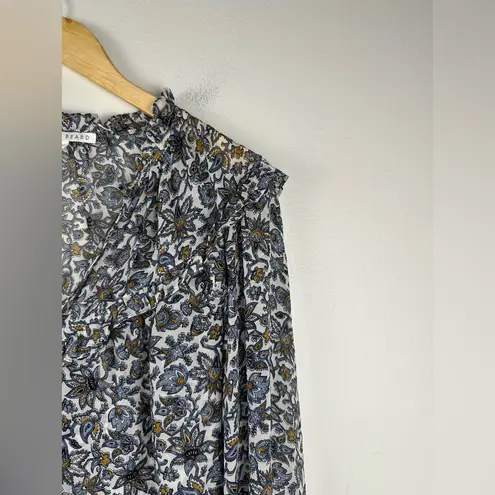 Veronica Beard Savile Printed Silk Crepe Floral Ruffle Mini Dress Women’s Sz 8