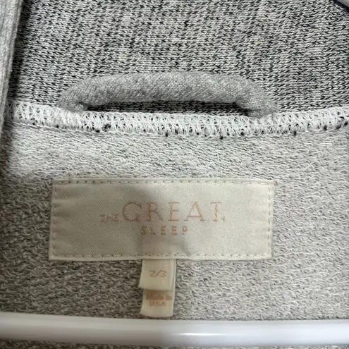 The Great Sleep Gray Robe with Red Hearts size 2/3