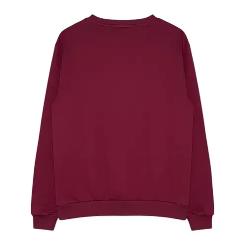 Keith Haring Dog Graphic Burgundy Crewneck Sweatshirt Pullover Women's L Red Size L