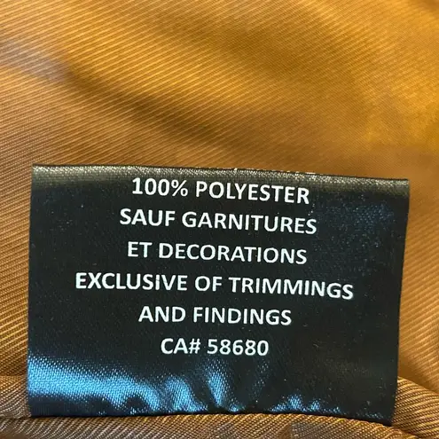 Bod & Christensen Blake Cognac cropped Leather biker jacket size Med NWT Brown