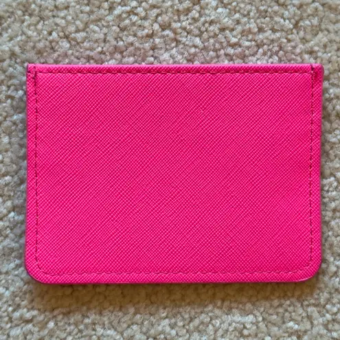 Evereve Neon Pink Card Case Wallet