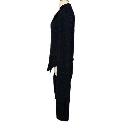 Spirit Halloween CRUELLA DE VIL De Vil Cape Jacket Vest Glitter Woven Dramatic S