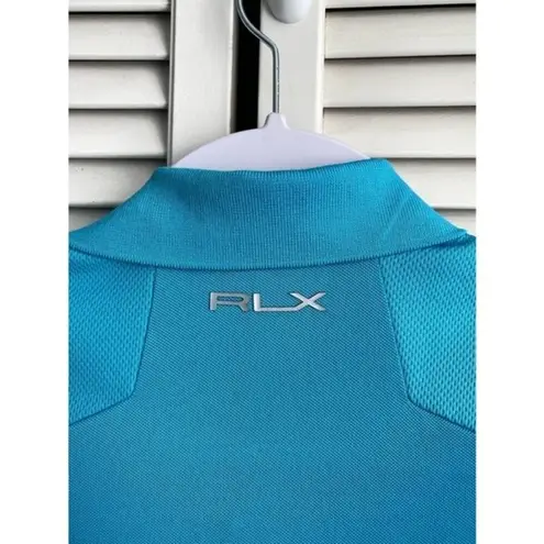 RLX Ralph Lauren X Golf Shirt Women’s Size Small Shirt Snap Polo Blue